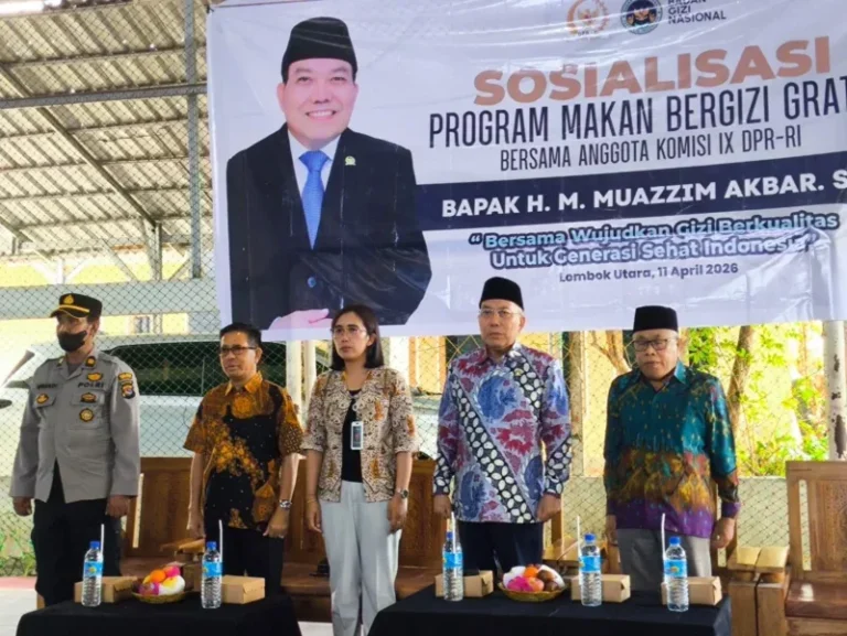Sosialisasi Program MBG bersama Mitra Kerja BGN di Pemenang Lombok